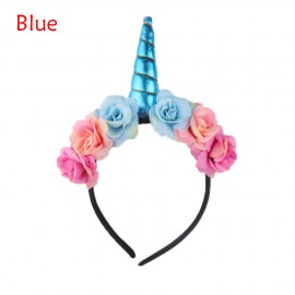 Unicorn Headband Blue