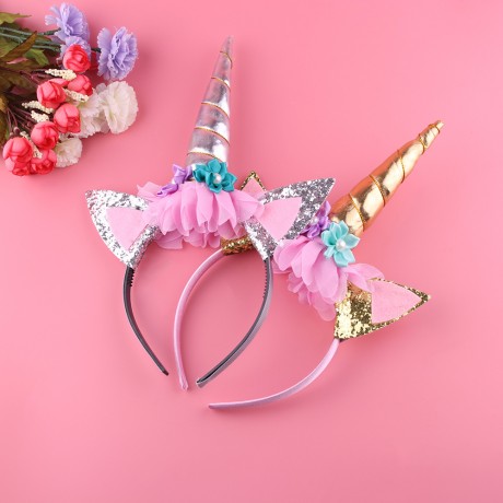 Unicorn Headband Silver