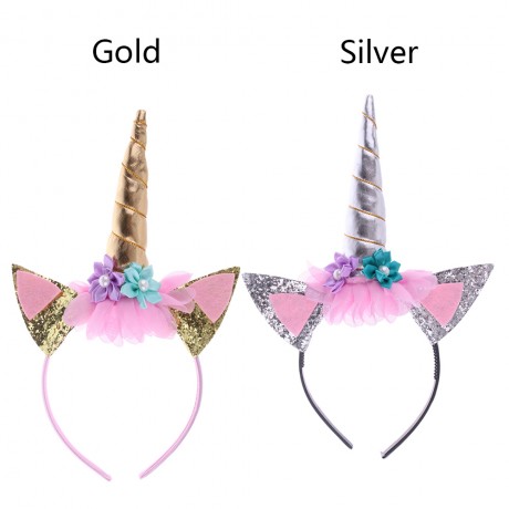 Unicorn Headband Silver