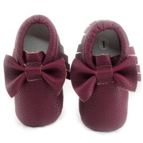 Red Bottom Moccasins  - Purple