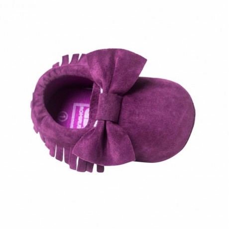 Suede Moccasins - Sugarplum