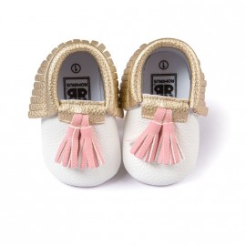 Patent Leather Moccasins with Tassels