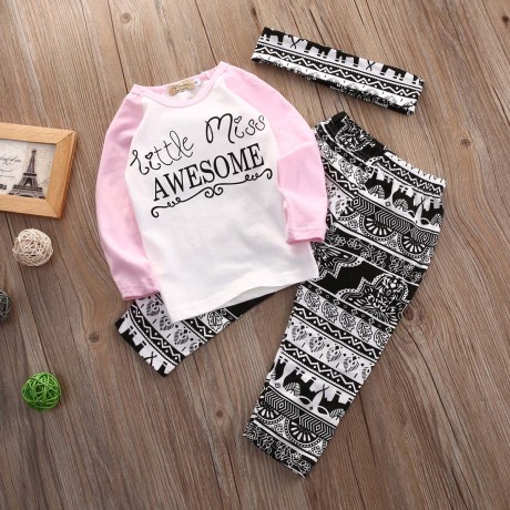 Little Miss Awesome Two Piece Outfit