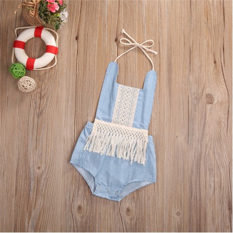 Fringe Onesie - Baby Blue