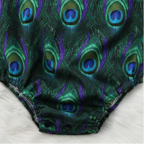 Peacock Fringe Onesie