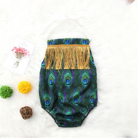 Peacock Fringe Onesie