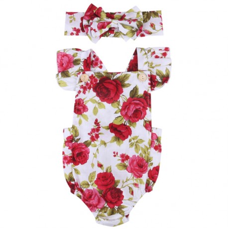 Rose Onesie with Headband