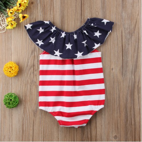 Star Onesie - Red, White and Blue