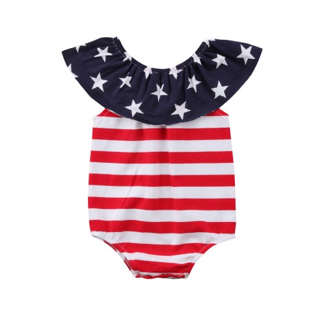 Star Onesie - Red, White and Blue