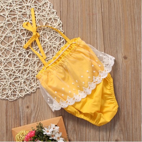 Yellow Halter Onesie