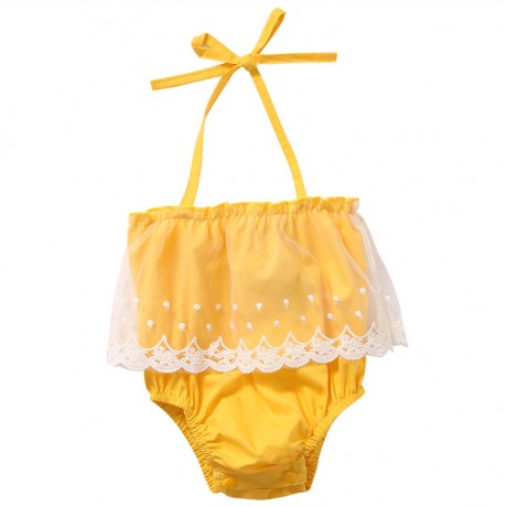 Yellow Halter Onesie