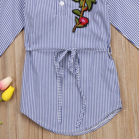 Striped Rose Blouse