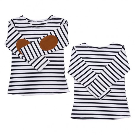 Striped Blouse - White/Black