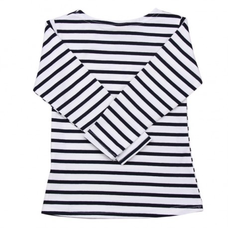 Striped Blouse - White/Black