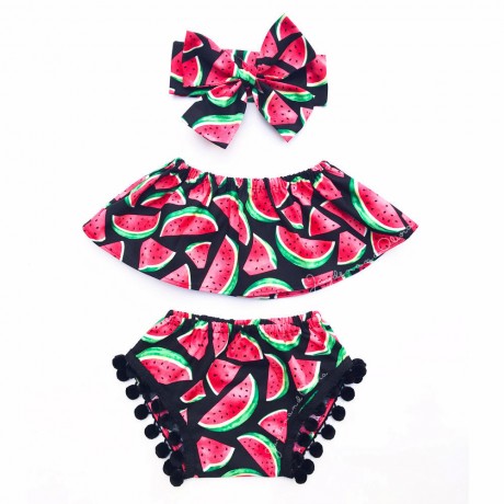 Watermelon Outfit with Headband