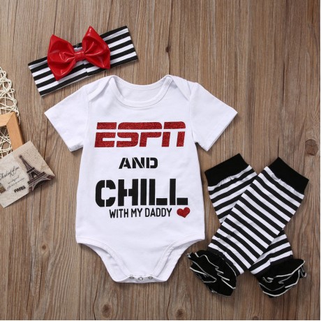 Football Onesie with Leggings and headband