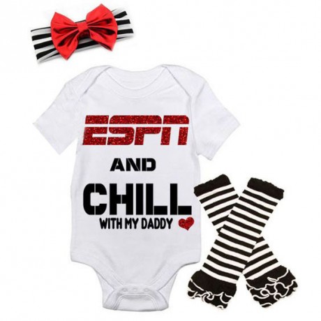 Football Onesie with Leggings and headband