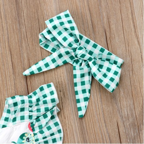 Strawberry Onesie - White/Green