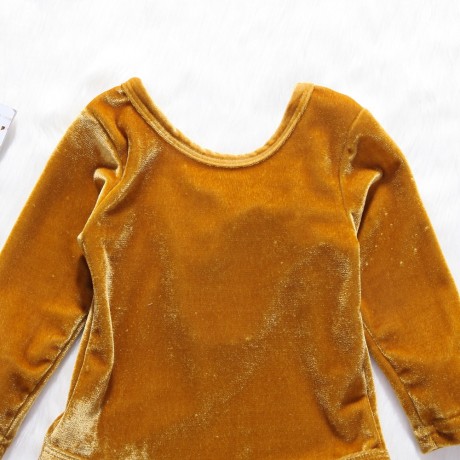 Velvet Onesie - Gold