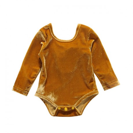 Velvet Onesie - Gold