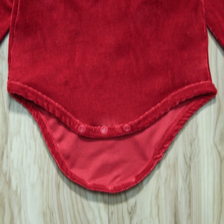 Velvet Onesie - Red