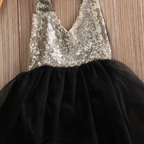 New Years Romper - Black/Gold