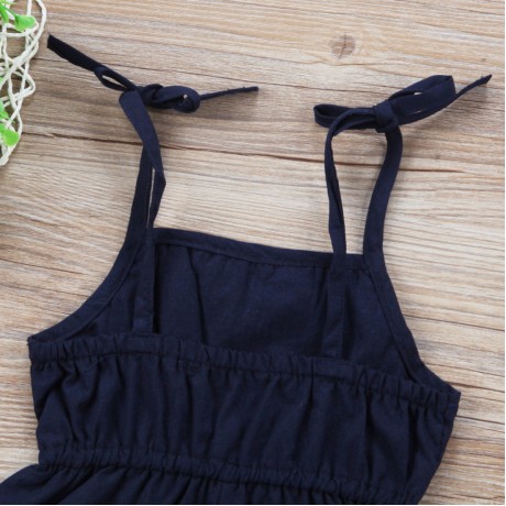 Dark Blue Cherry Romper