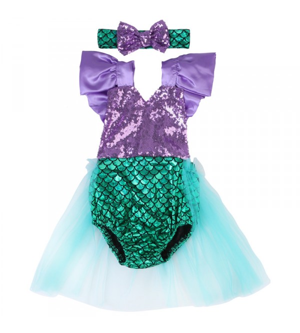 Mermaid (Purple/Green) Romper