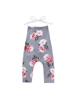 Floral Jumper - Gray/Pink
