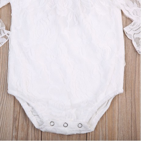 Lace Leotard - White