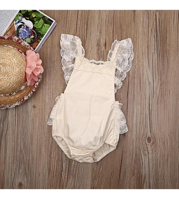 Lace and Ruffle Romper