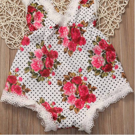 Rose Lace Romper