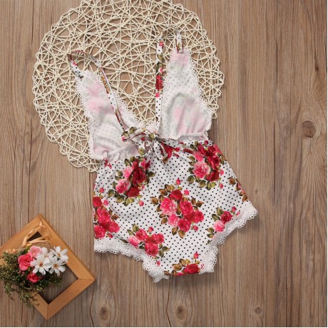 Rose Lace Romper