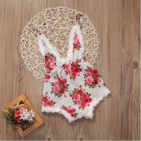 Rose Lace Romper