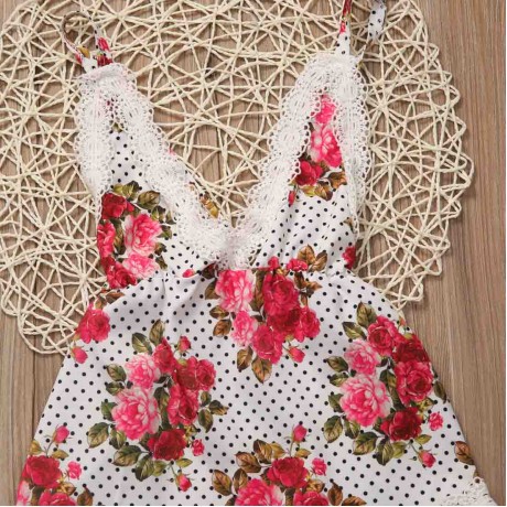 Rose Lace Romper