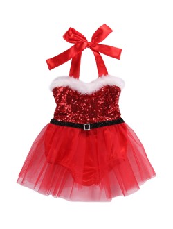 Santa Romper - Red/White